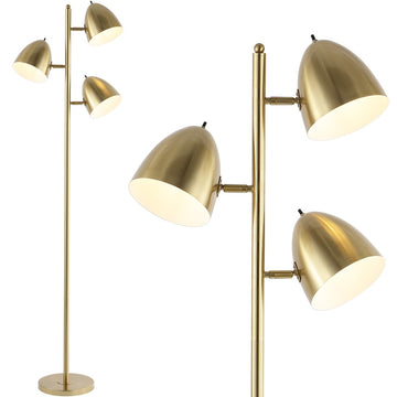 Billy 66.5" Modern Contemporary Iron LED Floor Lamp - JONATHAN Y